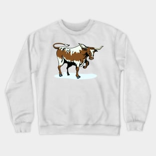 Texas Longhorn Bull Retro Crewneck Sweatshirt